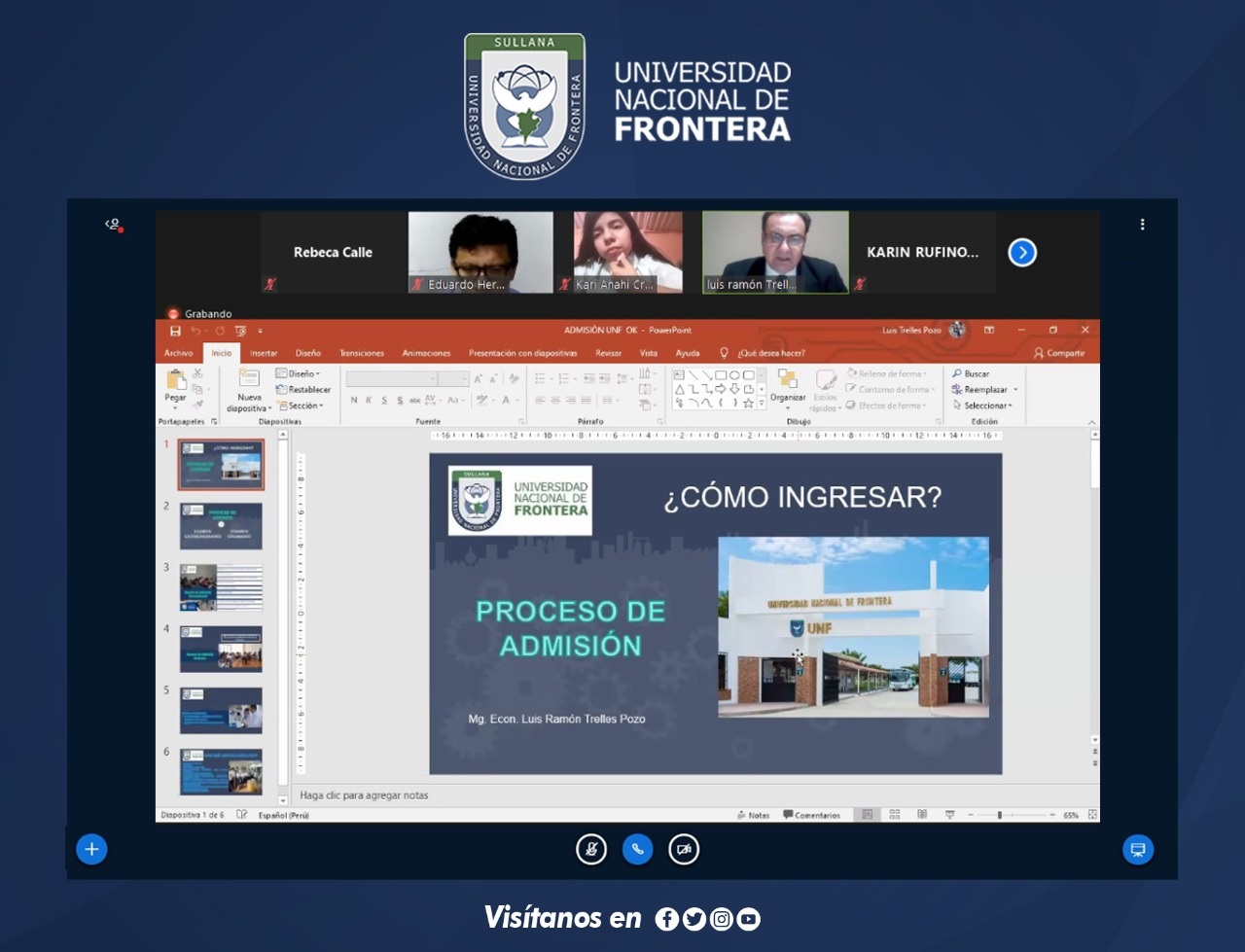 Universidad Nacional de Frontera ofrece oferta académica a través de ferias vocacionales virtualesjpg