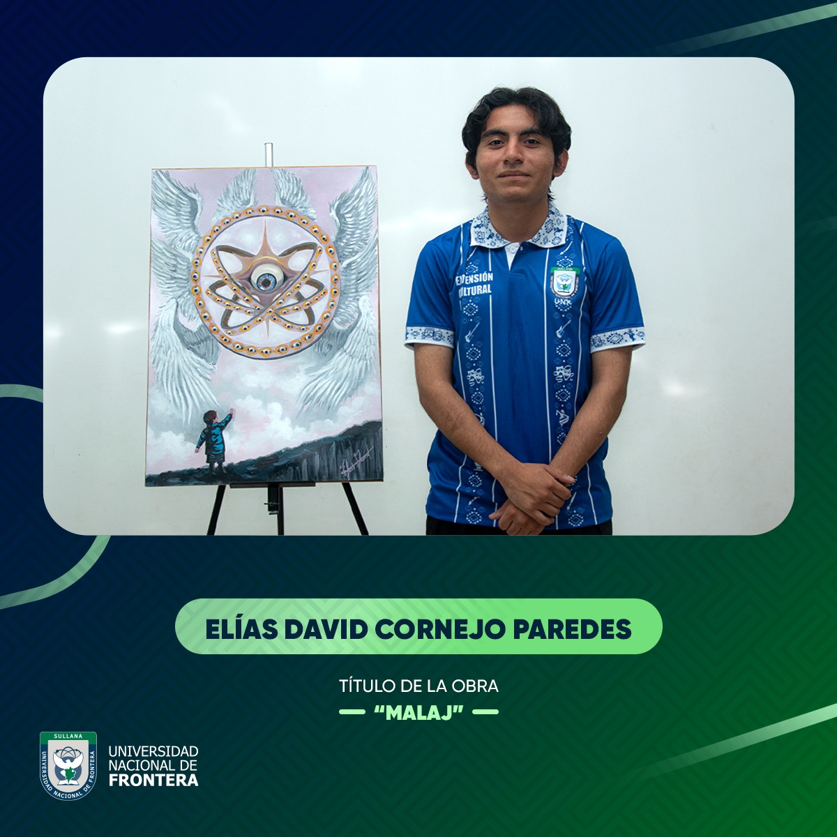 Estudiantes de la Universidad Nacional de Frontera exponen sus obras en importante muestra internacional en Madrid, España 2