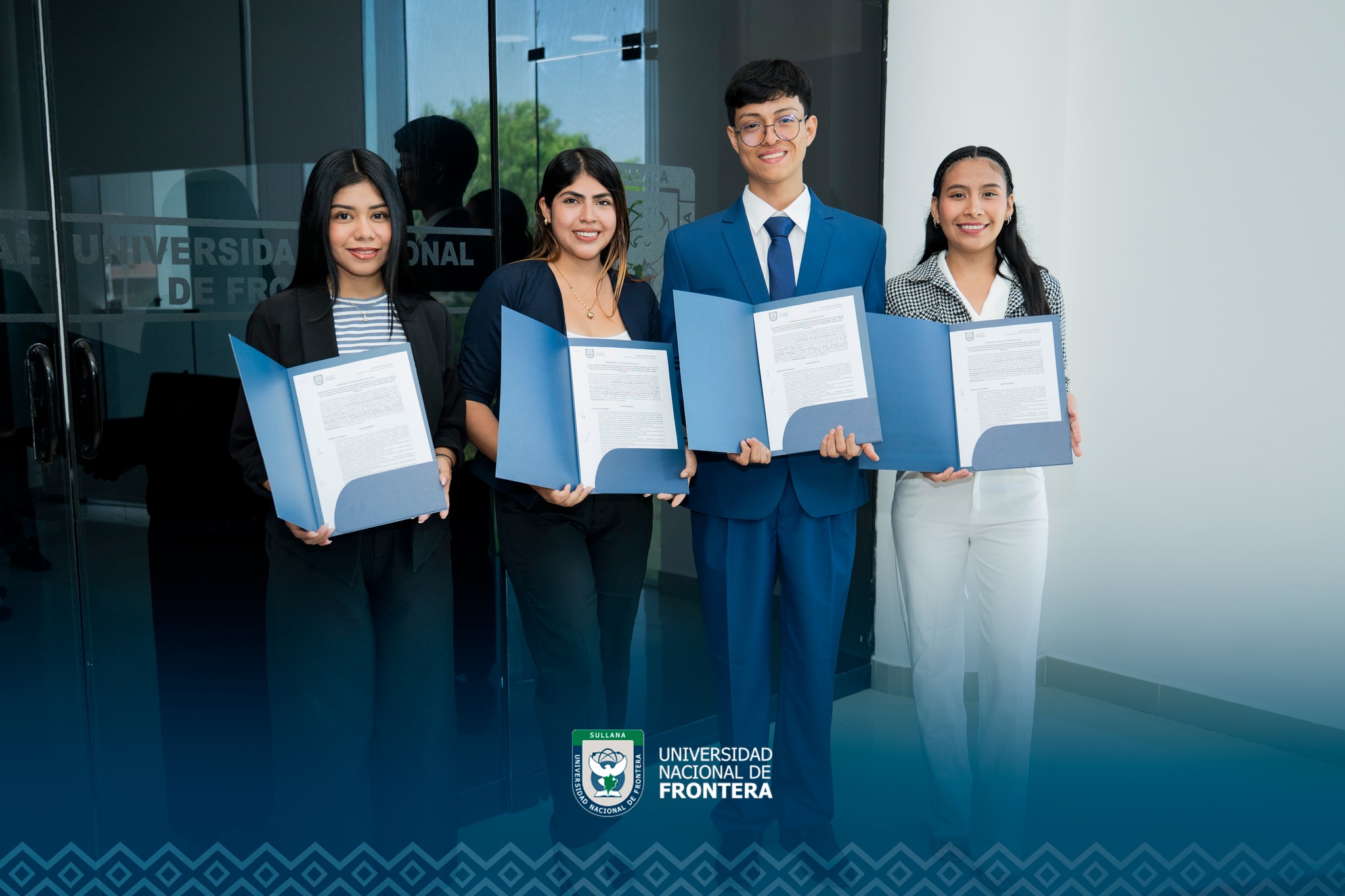 UNF firma convenio con estudiantes beneficiarios de subvenciones económicas para pasantía internacional en Brasil 2