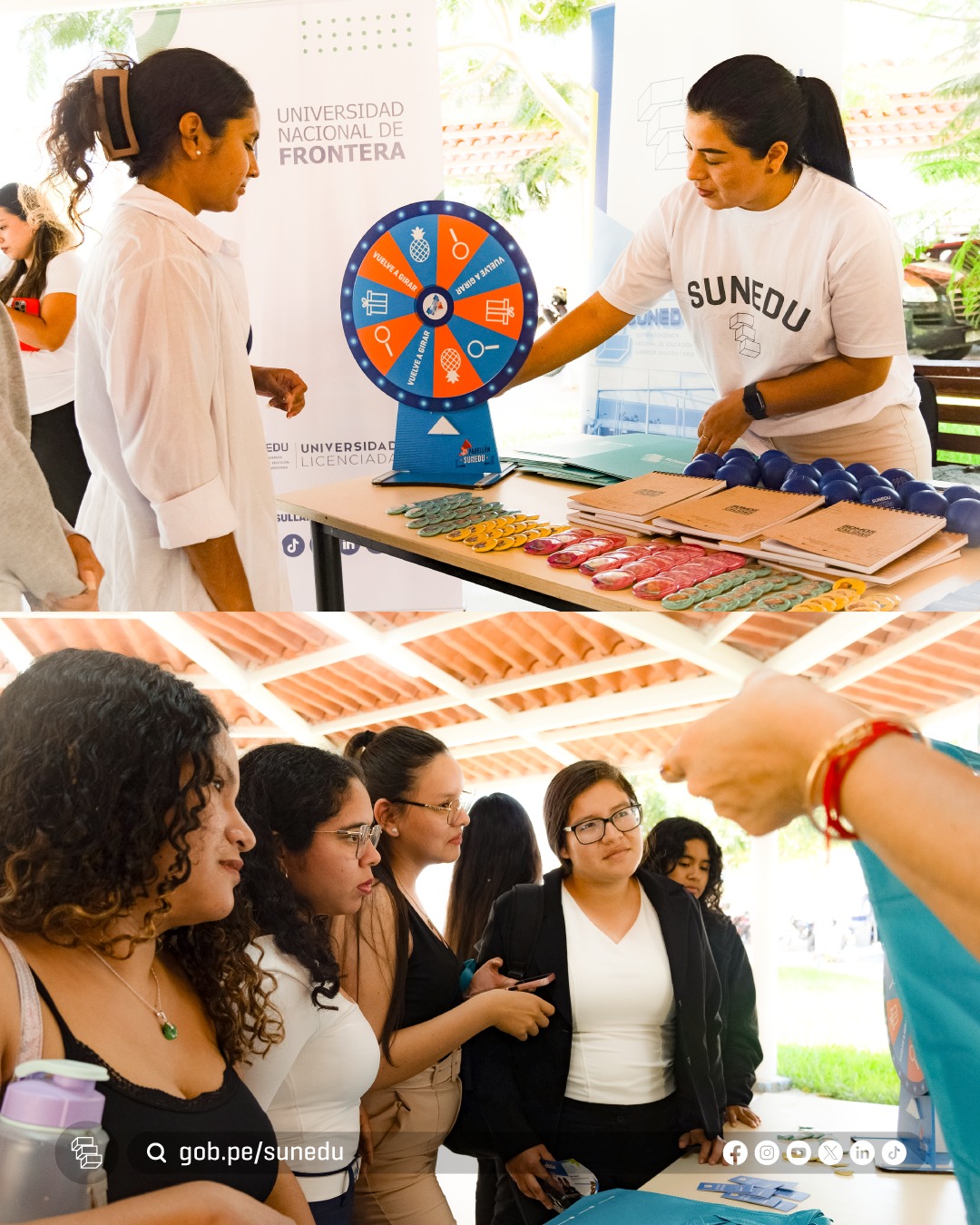 El  #PabellónSunedu llevó información y momentos divertidos a Sullana