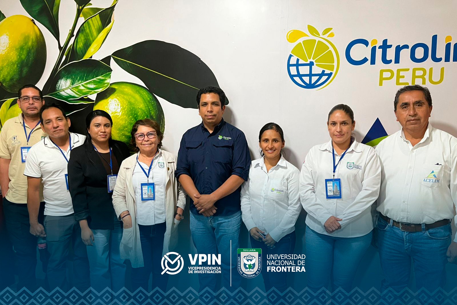 UNF realiza visita institucional a Global Citrus Internacional S.A.C. (Citrolim)