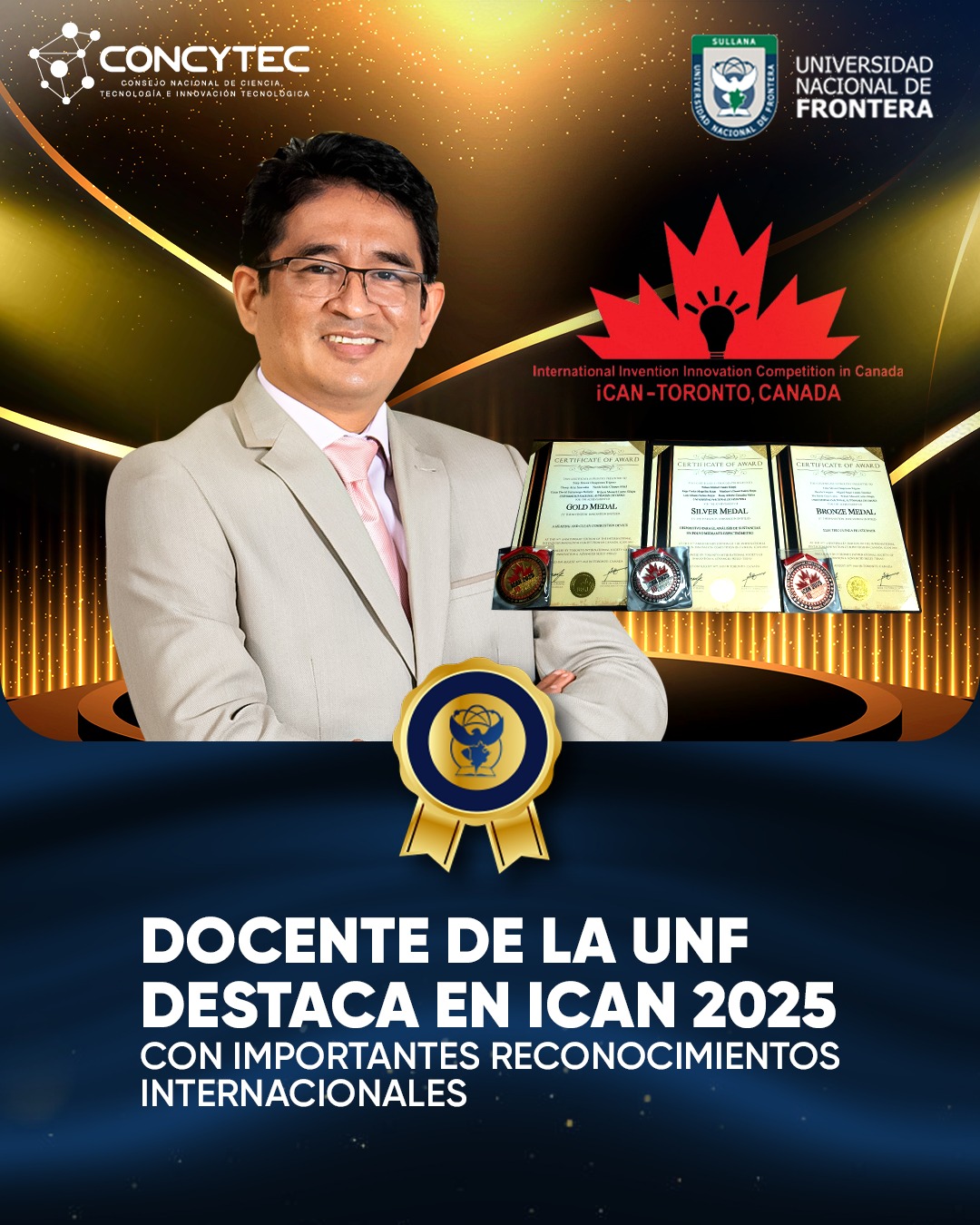 Docente de la UNF destaca en ICAN 2025 con importantes reconocimientos internacionales