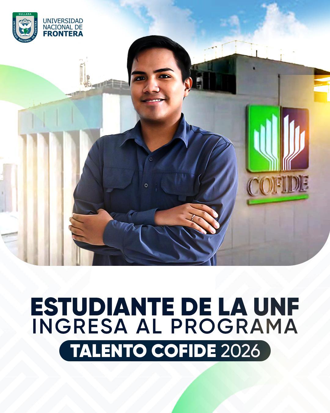 Estudiante de la UNF ingresa al programa TALENTO COFIDE 2026