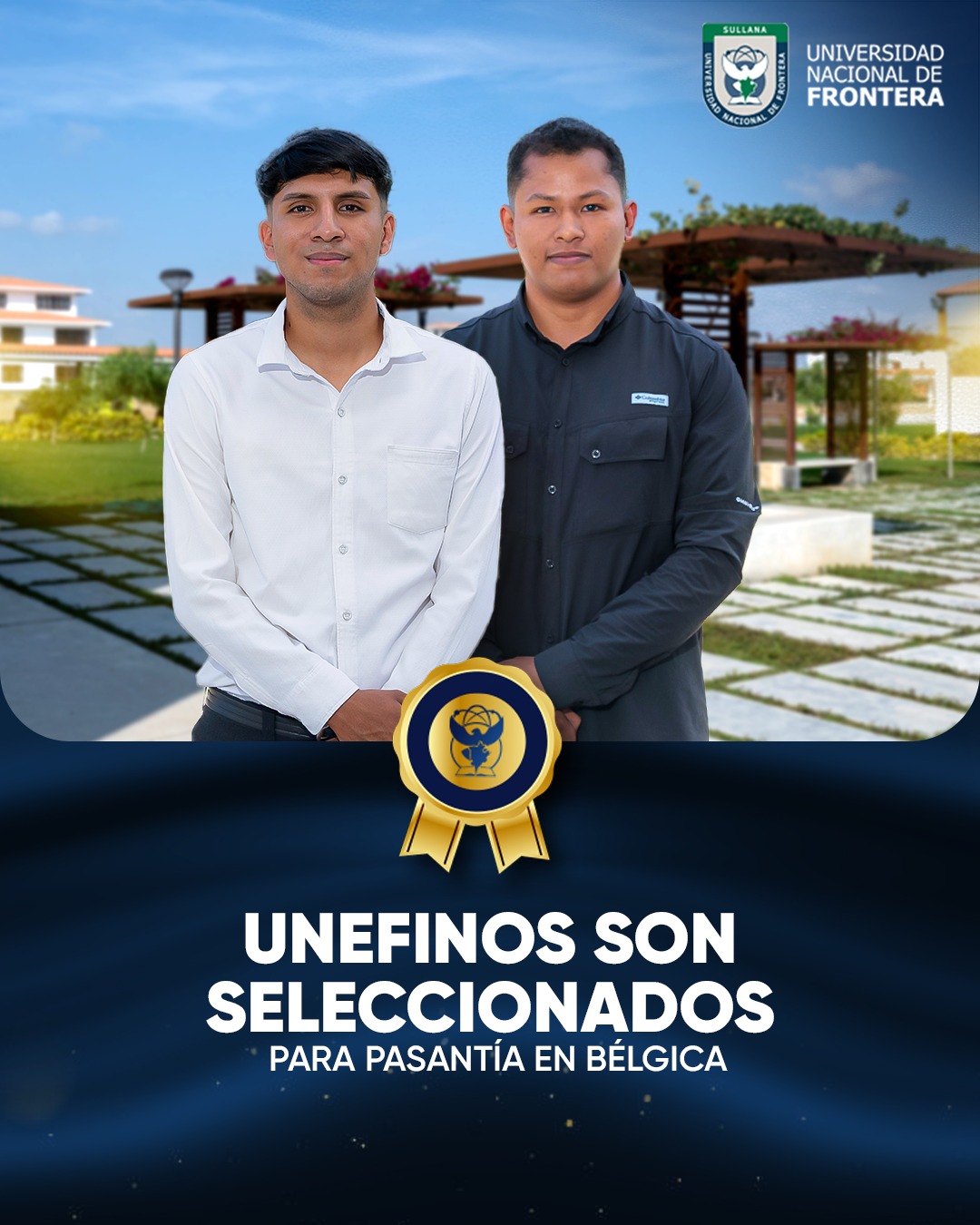 Unefinos son seleccionados para pasantía en Bélgica