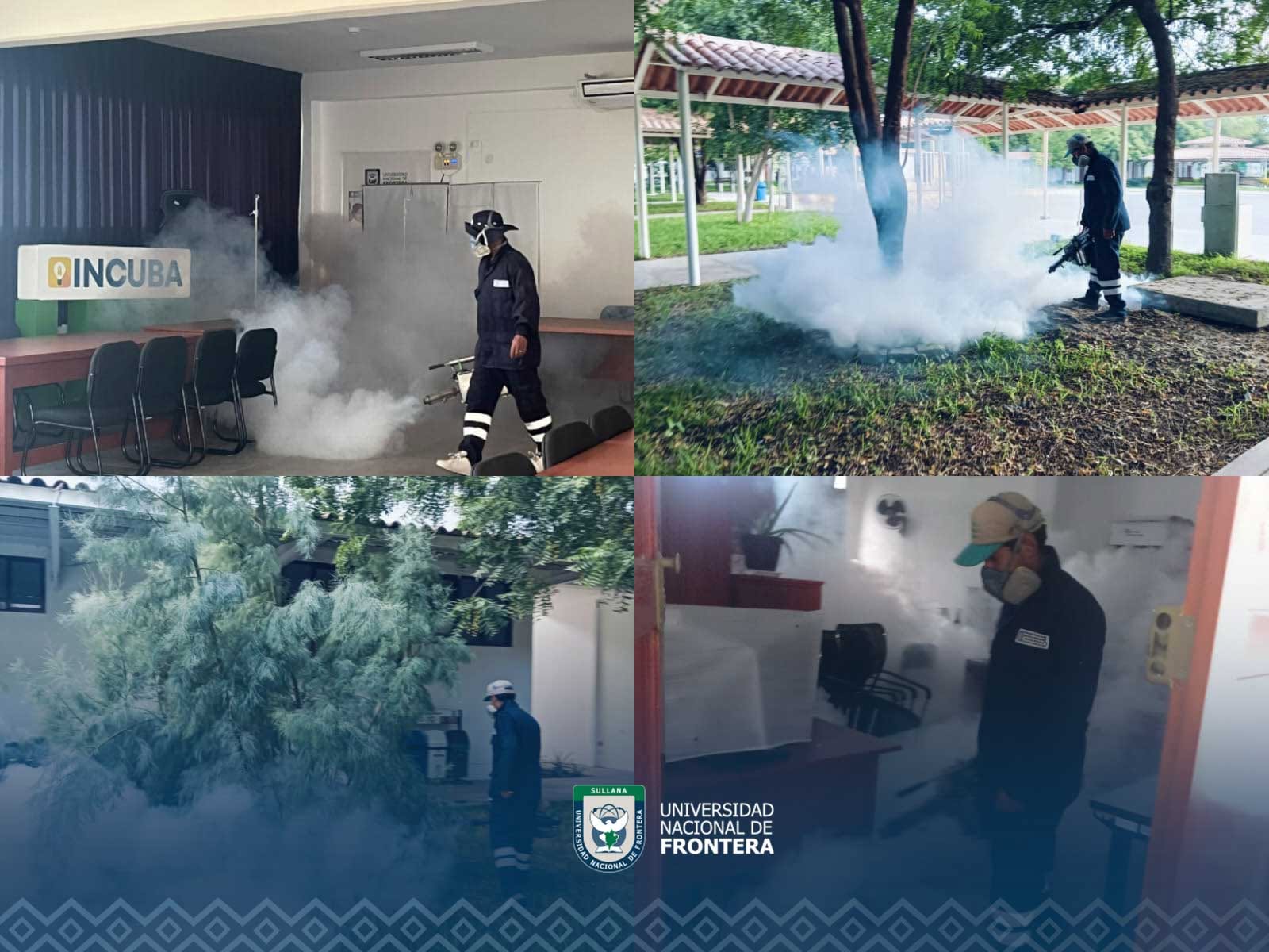 UNF realiza fumigación preventiva en sus instalaciones