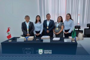 Bachilleres sustentan tesis para optar el título profesional de Ingeniero Economista en la UNF