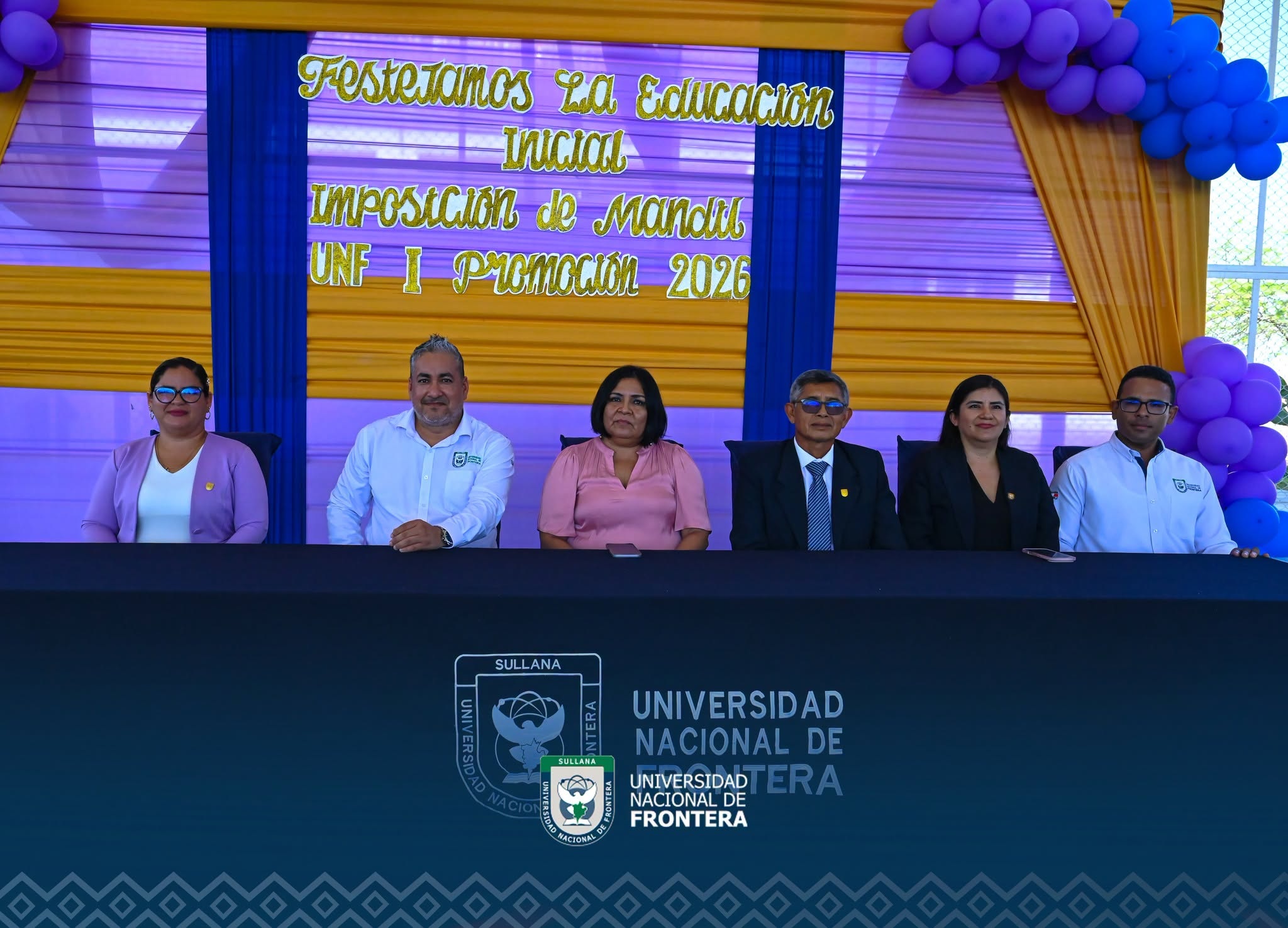 Estudiantes de educación inicial de la UNF participan en ceremonia de imposición de mandiles y reafirman su vocación docente