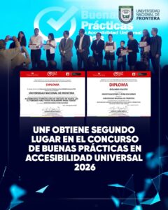 UNF obtiene segundo lugar en el Concurso de Buenas Prácticas en Accesibilidad Universal 2026