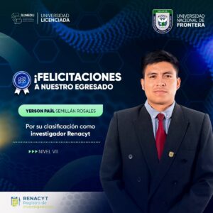 UNF suma más egresados investigadores en el RENACYT